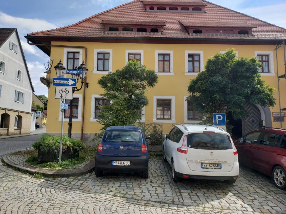 Hotel Alte Poststation Goldener Hirsch Emskirchen Exterior foto